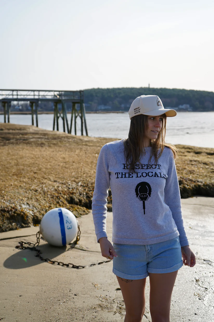 Pink Pineapple RESPECT THE LOCALS Horseshoe Crab Sweater