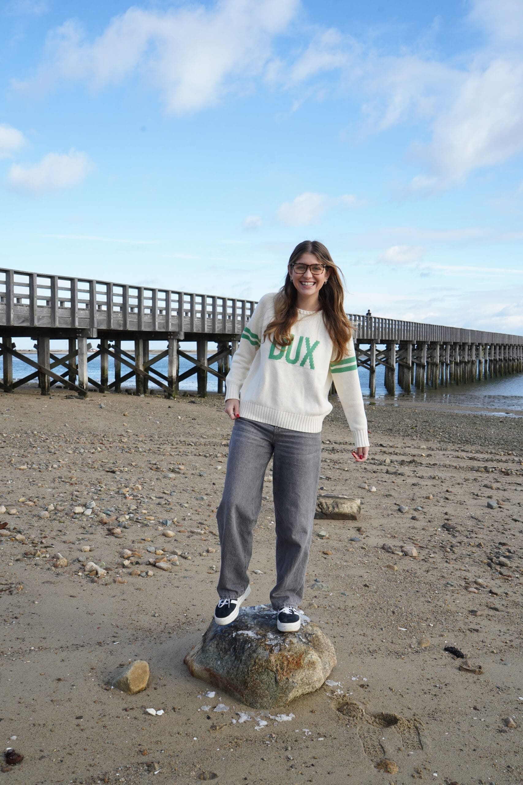Pink Pineapple Custom Made “DUX” Duxbury, Massachusetts Sweater - Image 6