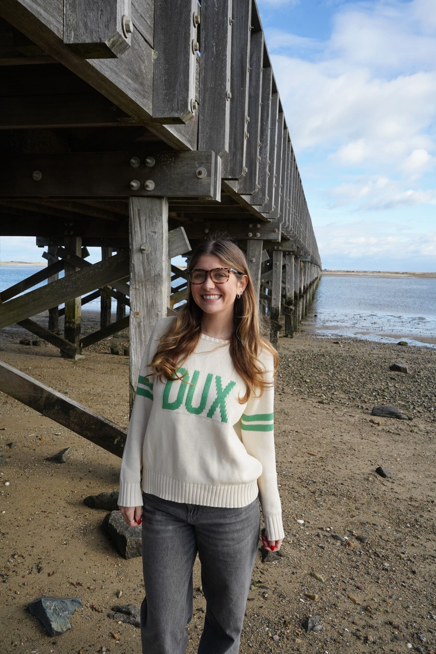 Pink Pineapple Custom Made “DUX” Duxbury, Massachusetts Sweater - Image 3