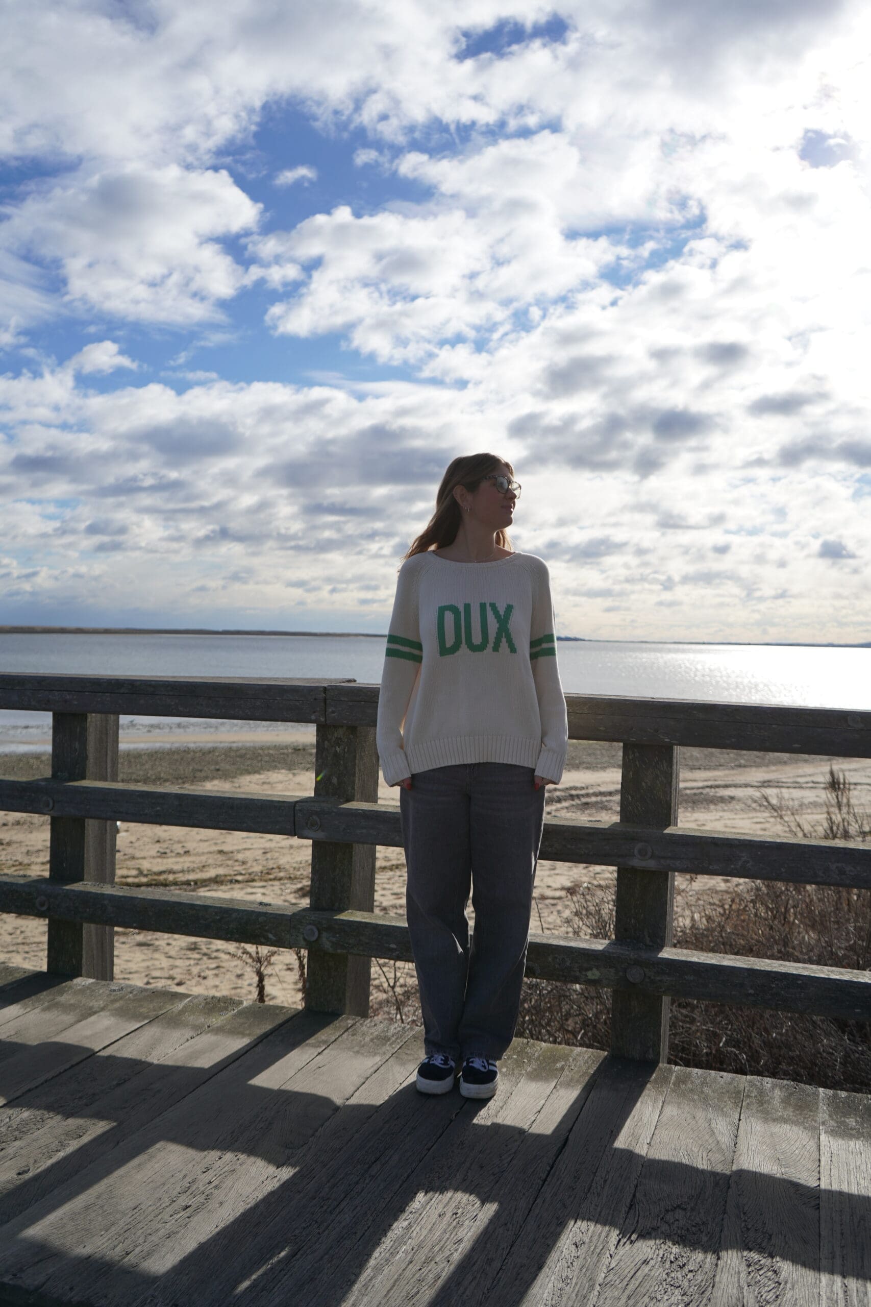 Pink Pineapple Custom Made “DUX” Duxbury, Massachusetts Sweater - Image 5
