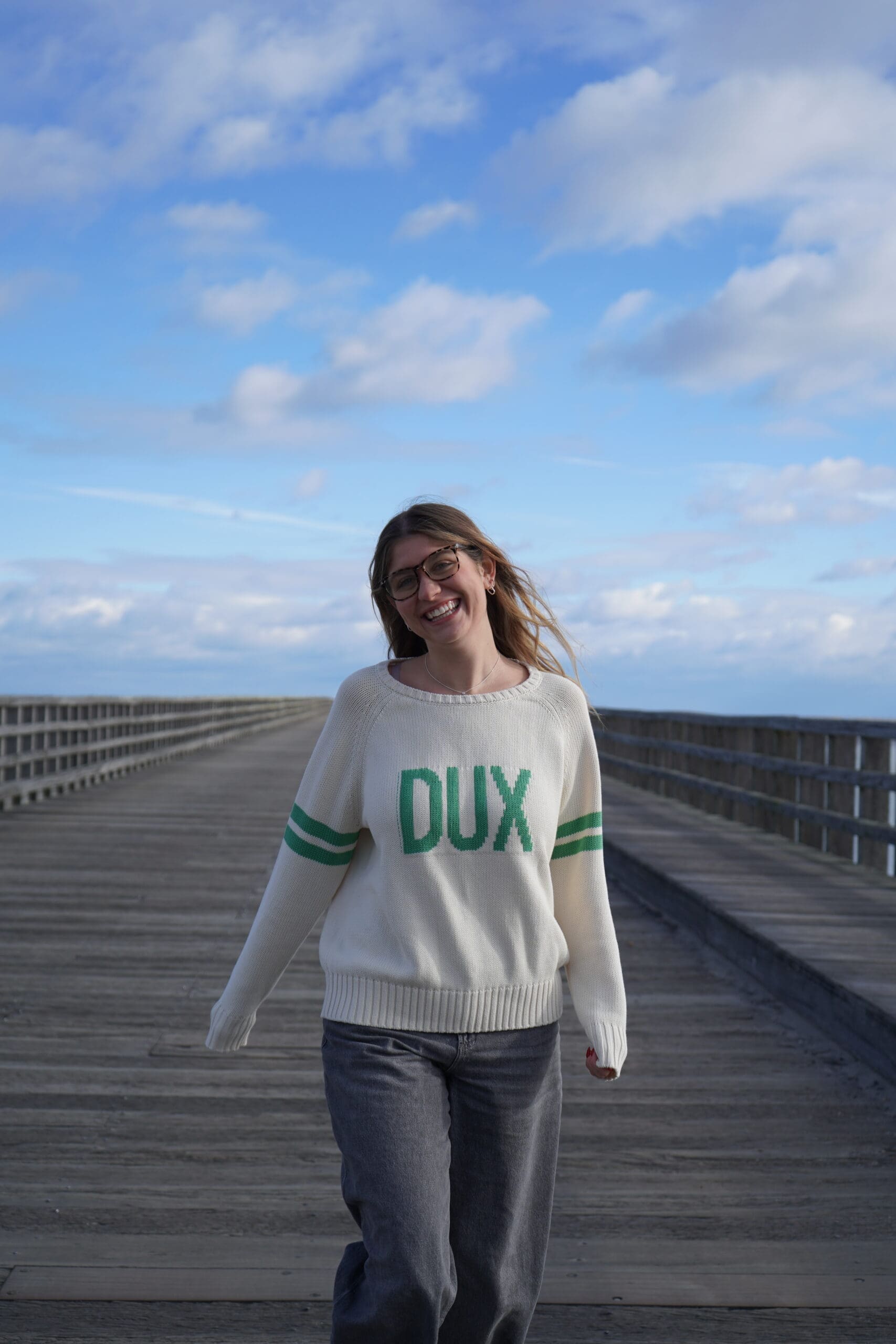 Pink Pineapple Custom Made “DUX” Duxbury, Massachusetts Sweater - Image 8