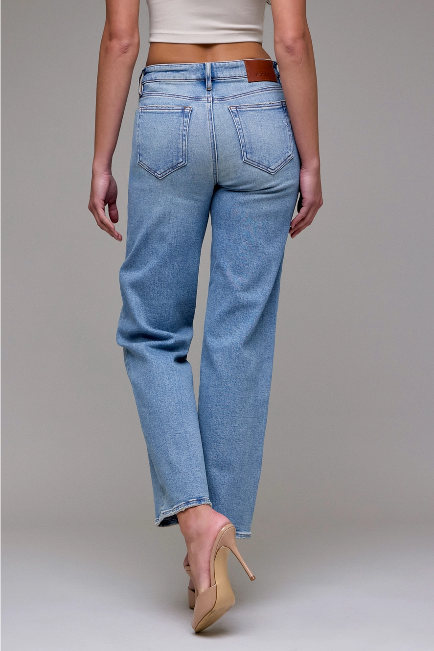 Hidden “Ella” Mid-Rise Vintage Wash Classic Straight - Image 2