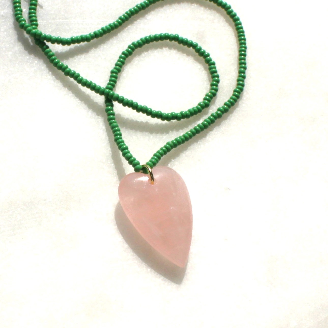 The Silver Wren Heart Stone Necklace - Image 3