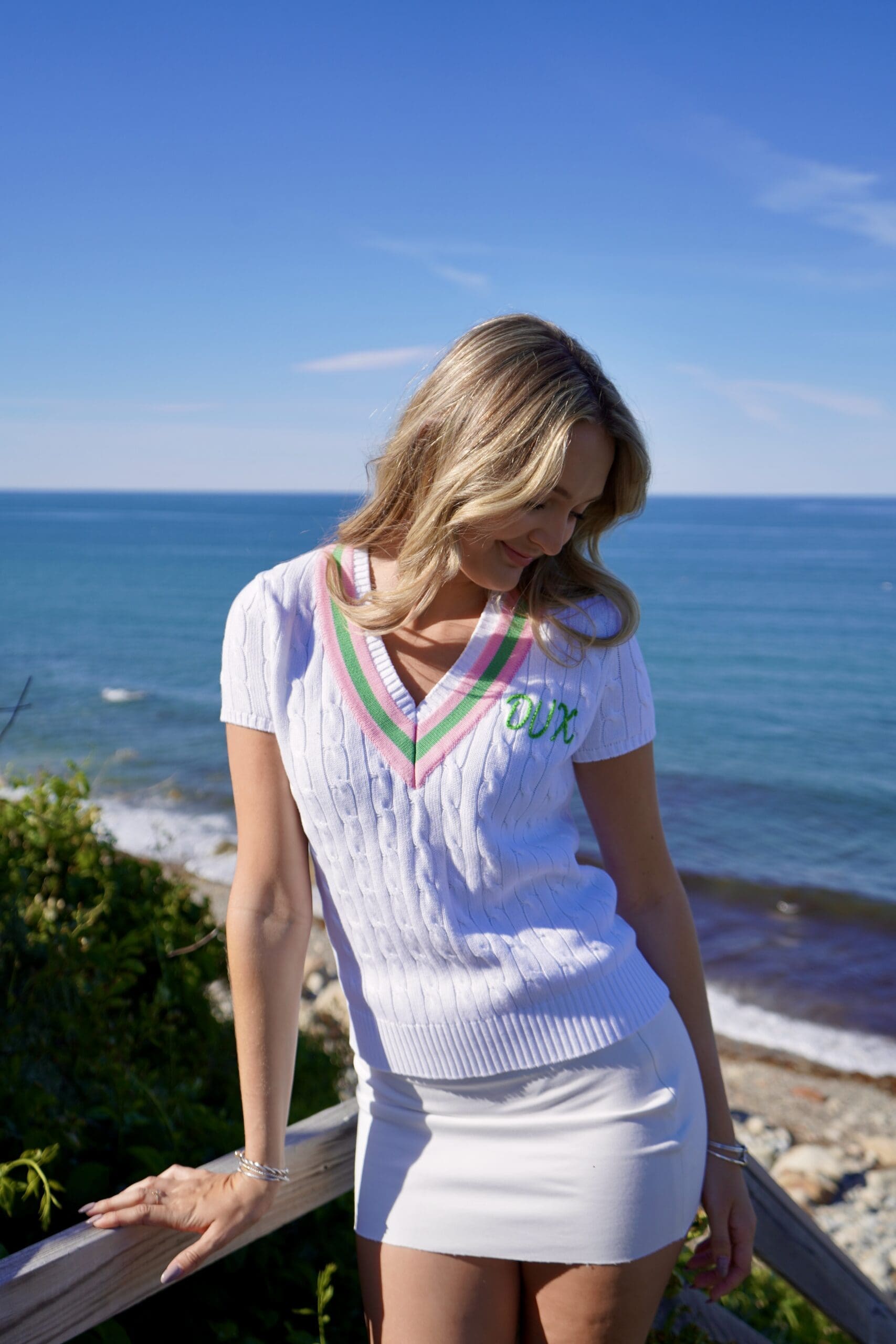 Pink Pineapple “Dux” Short Sleeve Sweater - Image 5