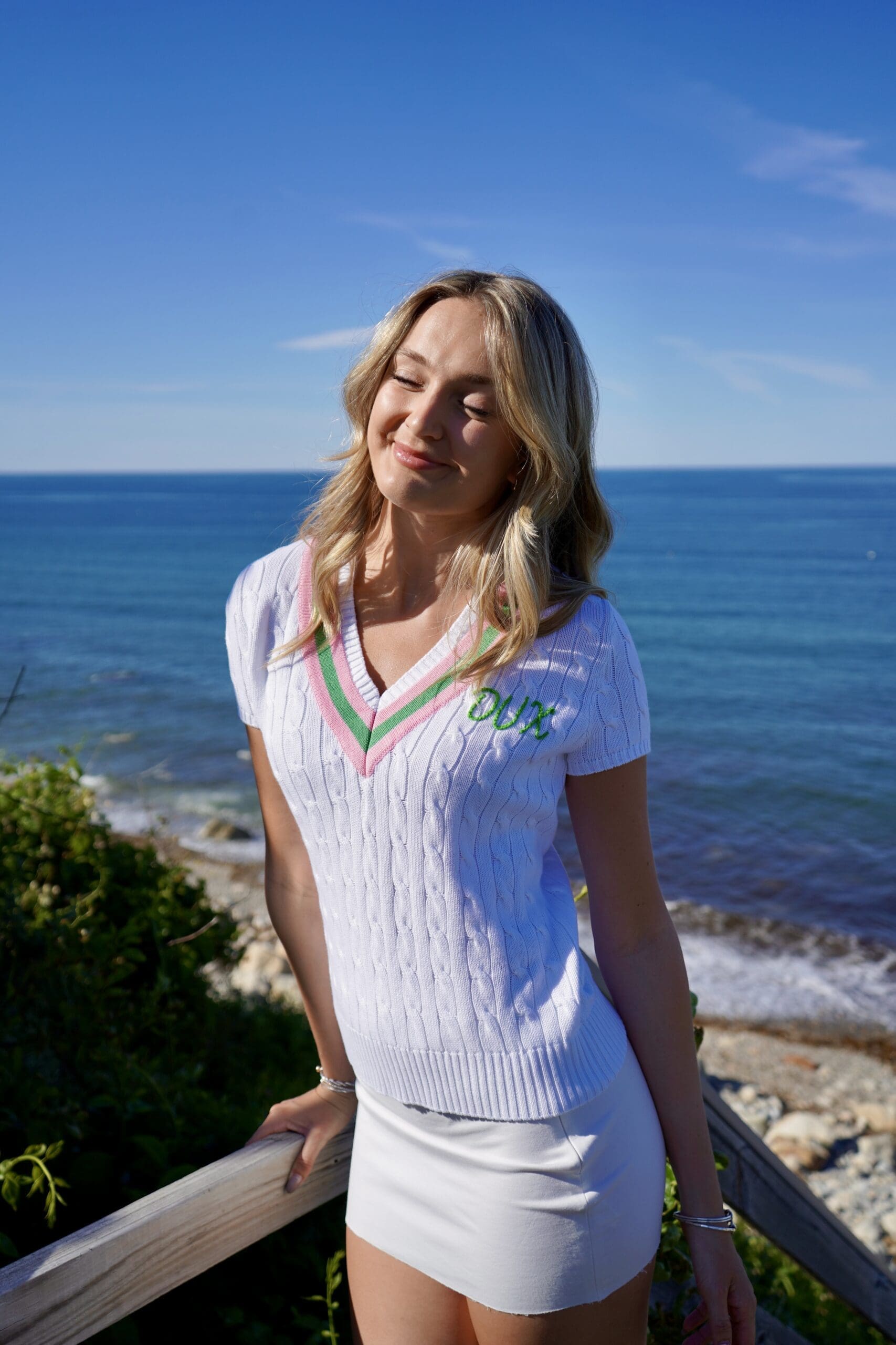 Pink Pineapple “Dux” Short Sleeve Sweater - Image 2