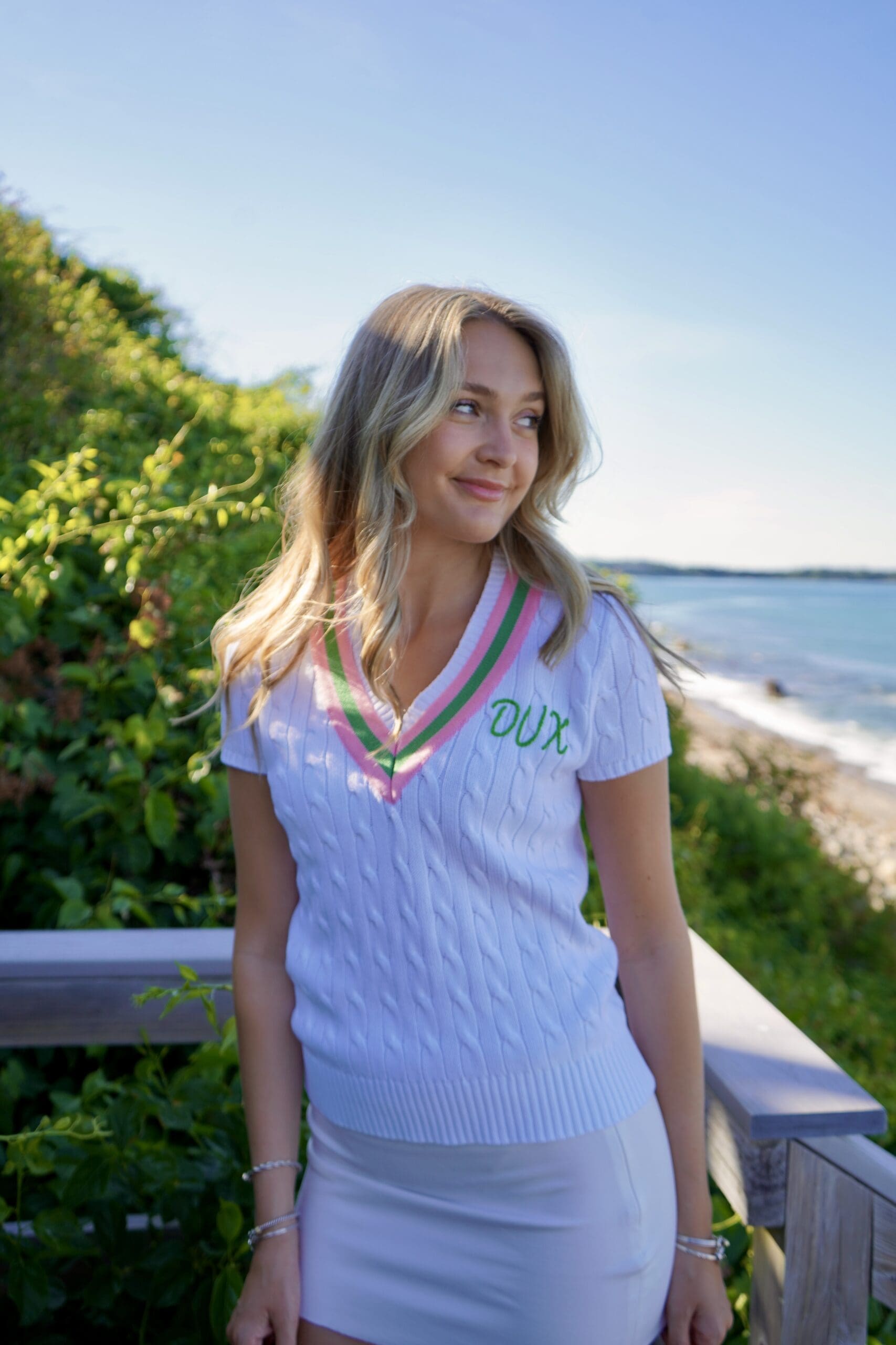 Pink Pineapple “Dux” Short Sleeve Sweater - Image 4