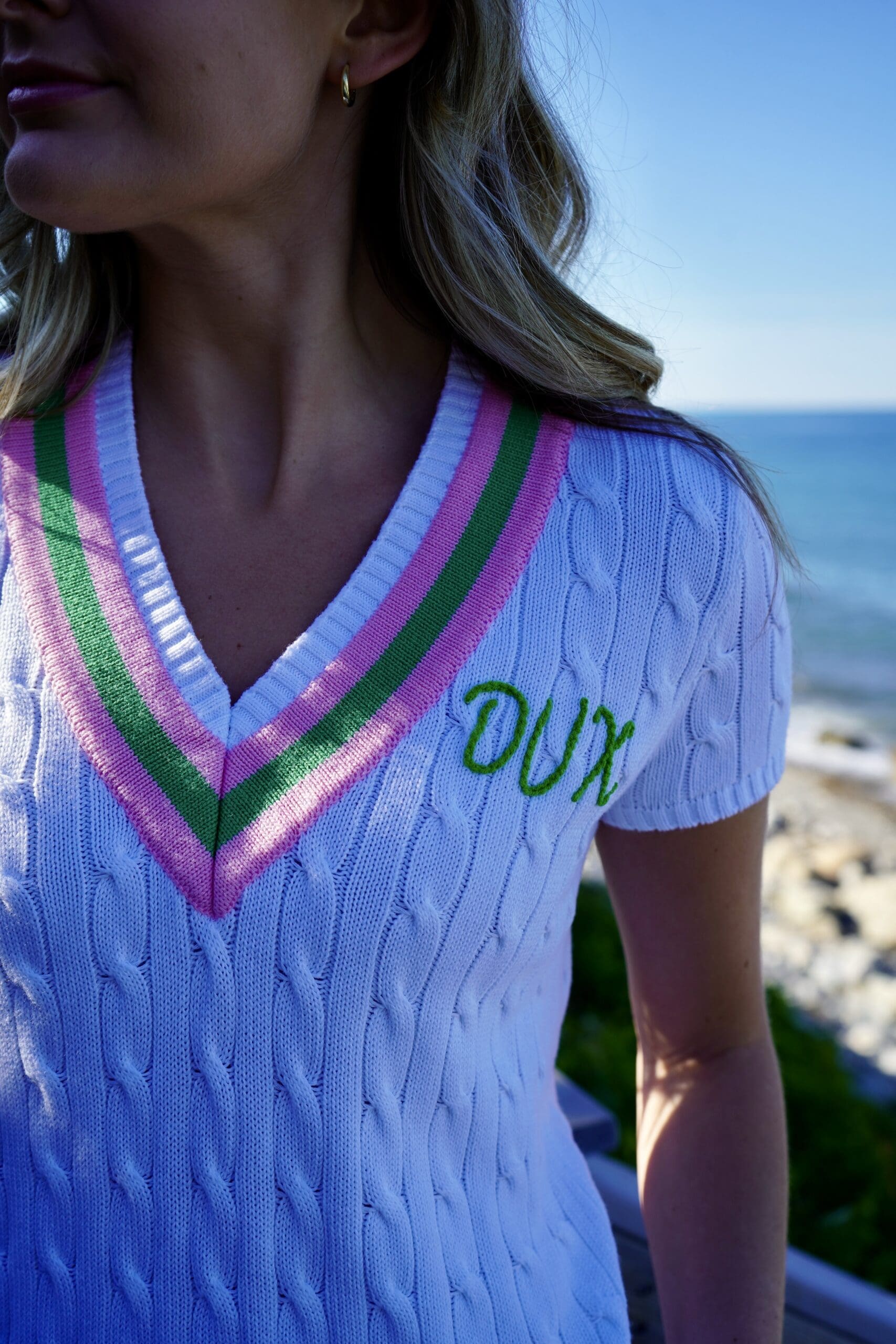 Pink Pineapple “Dux” Short Sleeve Sweater - Image 3